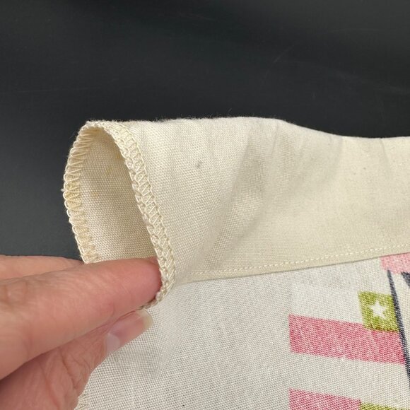 Vintage Tapestry Wall Hanging Curtain Panel Ship Flags Happy Children Retro - Picture 4 of 10